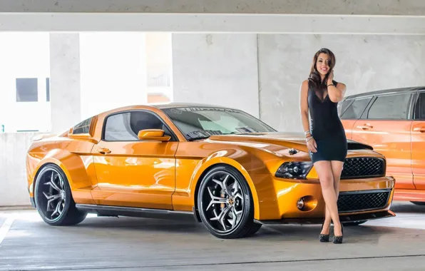 Авто, взгляд, девушка, Ford, Девушки