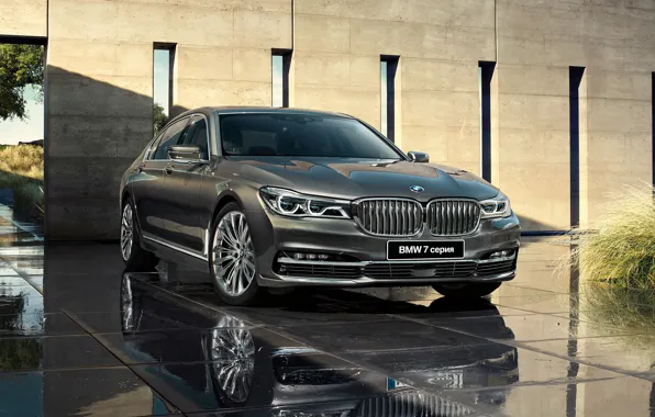 Фото BMW 7-Series G12 черные Автомобили