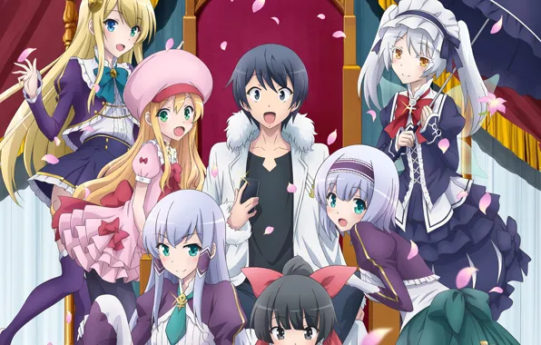 Girl, anime, boy, king, japanese, smartphone, mahou, In Another World With My Smartphone