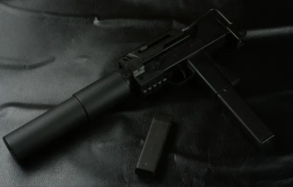Картинка оружие, глушитель, пистолет-пулемет, малогабаритный, MAC-11