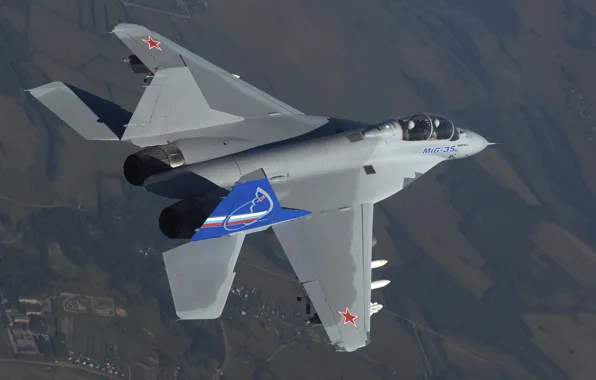 Миг-35, В воздухе, Fulcrum-F, ВВС РОССИИ, ОКБ Микояна
