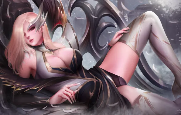 Игра, доспехи, game, character, персонаж, League of Legends, фан арт, LOL