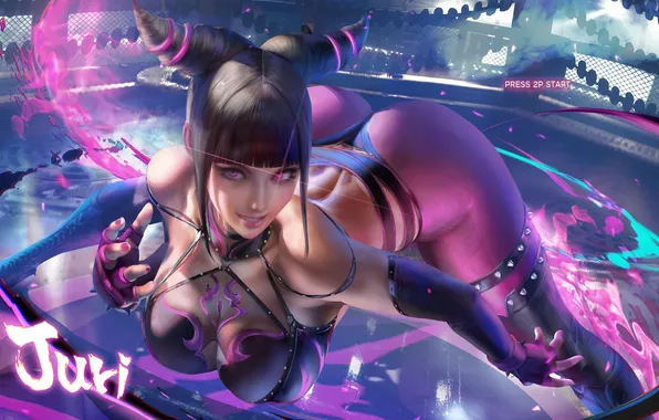 Взгляд, девушка, sakimichan, Street Fighter, han juri