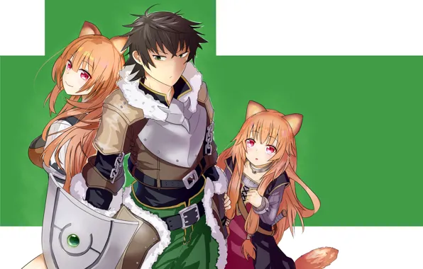 Девушка, фон, парень, The Rising of the Shield Hero