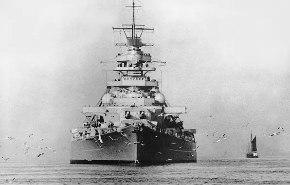 Картинка Линкор, Bismarck, 1939, Бисмарк, немецкий военный флот