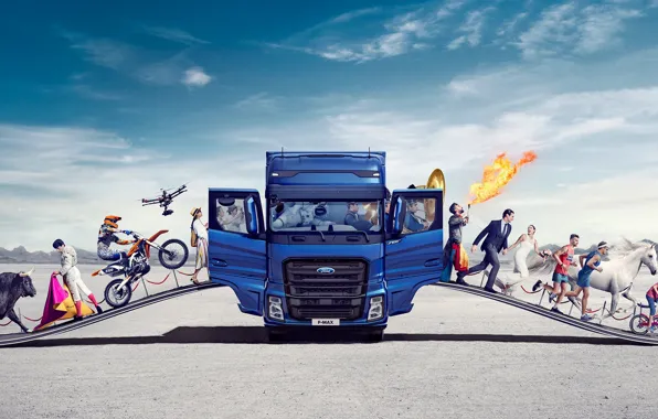 Люди, транспорт, автомобиль, Ford Truck, F-Max