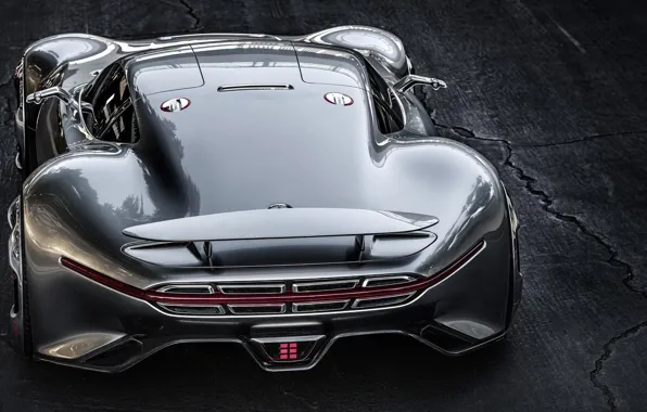 Concept, Mercedes-Benz, Vision, AMG, Back, View