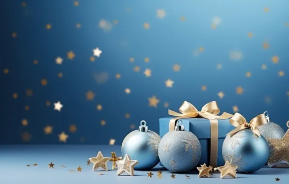 Украшения, шары, Новый Год, Рождество, golden, new year, Christmas, balls