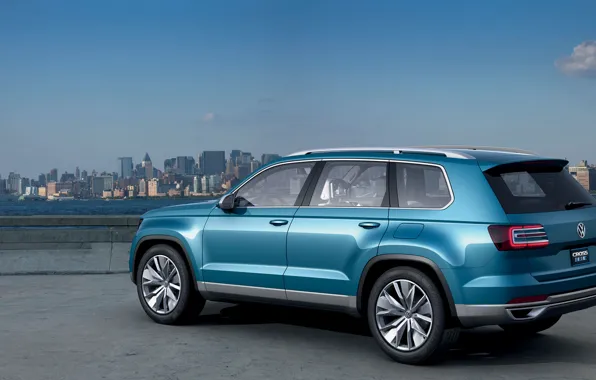 Город, concept, volkswagen, blue, cross
