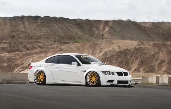 Картинка E92, Gold, Wheels, M3