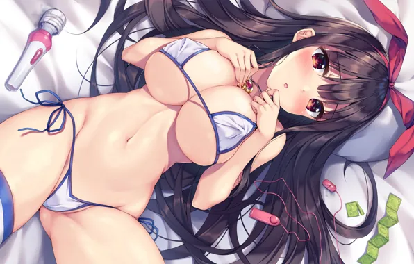 Girl, sexy, lingerie, pantsu, bra, cleavage, panties, erect nipples