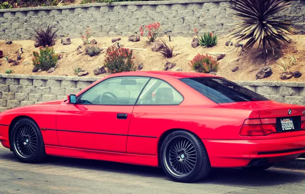 Красная, BMW, БМВ, Red, E31, 1997, 850ci