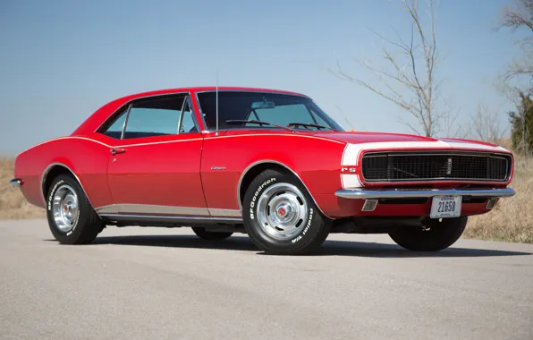 Картинка red, camaro, 1967, chevy