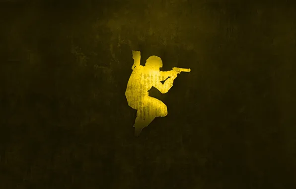Картинка золото, спецназ, Desert Eagle, Counter Strike, source