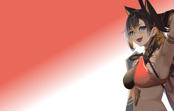 Girl, hot, sexy, anime, babe, tanned, armpit, tanned babe
