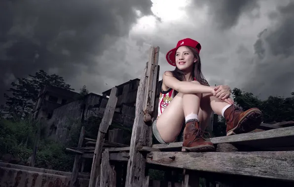 Взгляд, девушка, портрет