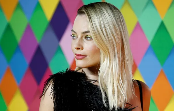 Картинка взгляд, макияж, актриса, блондинка, look, blonde, actress, Margot Robbie