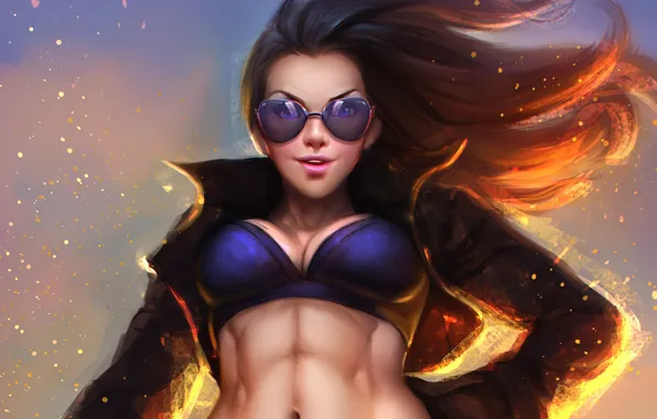 Boobs, abs, actiongirl