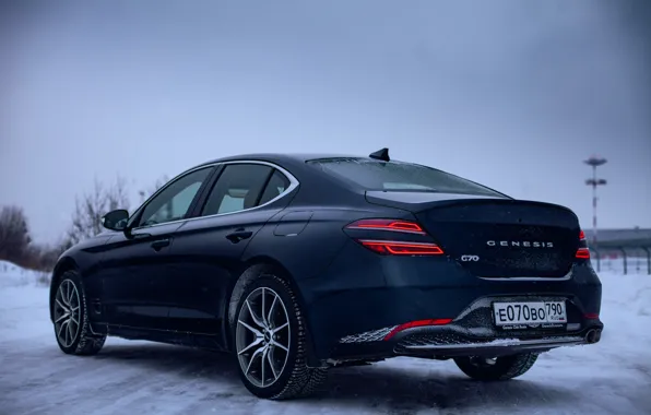 Зима, аэропорт, winter, snow, hyundai, airport, genesis