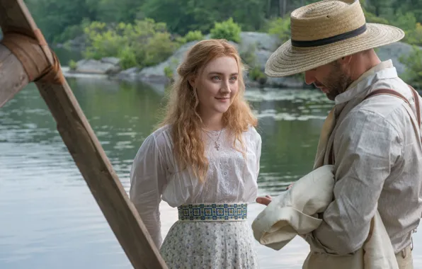 Картинка взгляд, улыбка, актриса, Saoirse Ronan