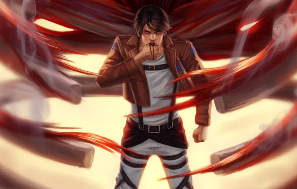 Арт, Shingeki no Kyojin, Эрен Йегер, Атака титанов