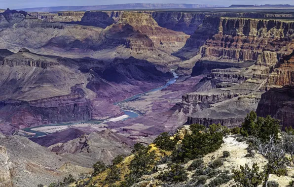 Скалы, каньон, Аризона, ущелье, США, Grand Canyon National Park