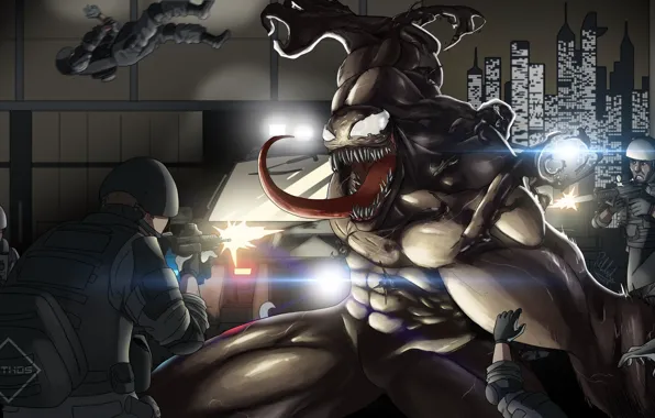 Солдаты, комиксы, Веном, Venom, симбиот