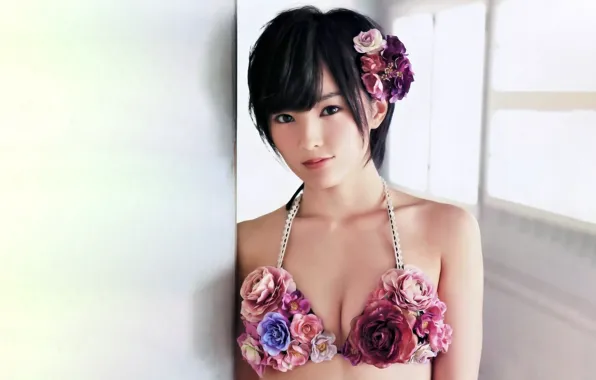 Girl, sexy, cleavage, boobs, beautiful, short hair, pretty, asian