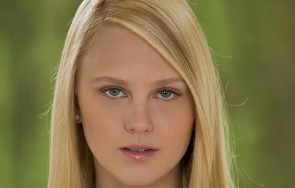 Woman, young, eyes, model, blur, focus, lips, face