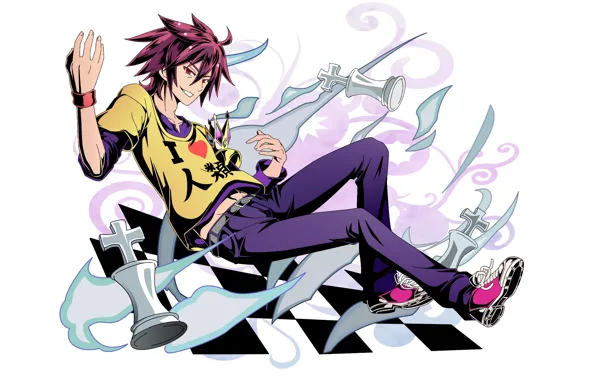 Аниме, арт, парень, No Game No Life