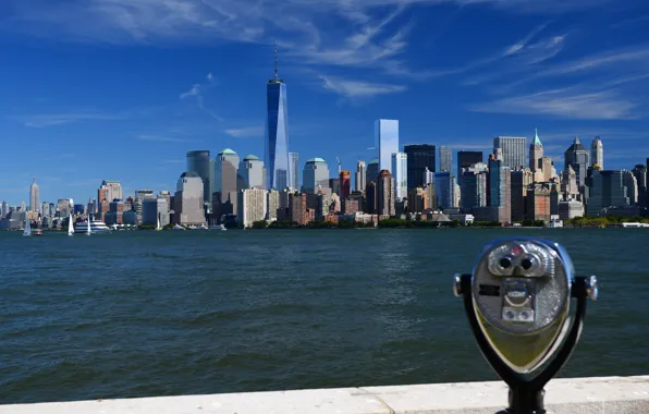 Вид, Нью Йорк, New York, Manhatten, Манхэттэн