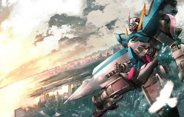 Картинка Mobile Suit Gundam, Мобильный воин Гандам, Эксиа, Exia