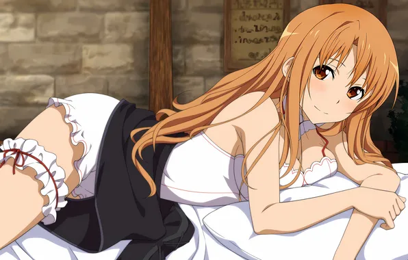 Girl, sexy, cleavage, long hair, dress, boobs, anime, beautiful