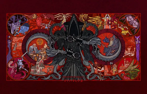 Игра, Ангел, Стиль, Fantasy, Арт, Art, Jian Guo, Diablo 3