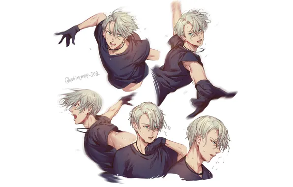 Аниме, арт, Yuri on Ice, Юрий на льду, Виктор Никифоров