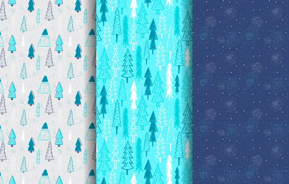 Картинка зима, снег, синий, фон, праздник, голубой, ёлки