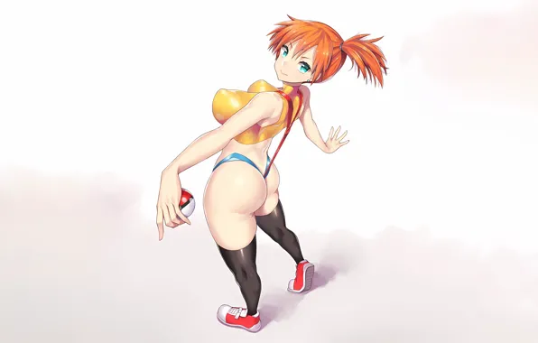 Girl, sexy, lingerie, ass, Misty, pantsu, panties, thighhighs