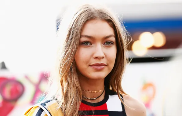 Взгляд, поза, модель, макияж, прическа, hair, Gigi Hadid, Джиджи Хадид
