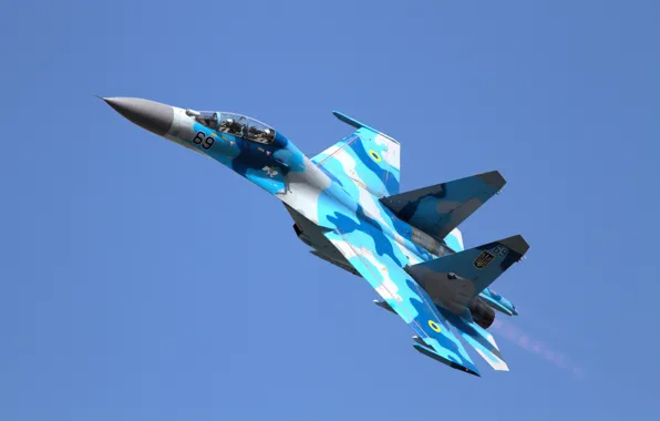 Картинка истребитель, пилоты, многоцелевой, Flanker, Су-27