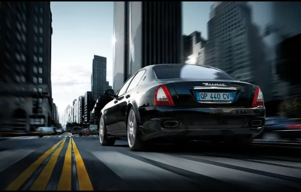 Картинка дорога, Maserati, Quattroporte Sport GT S