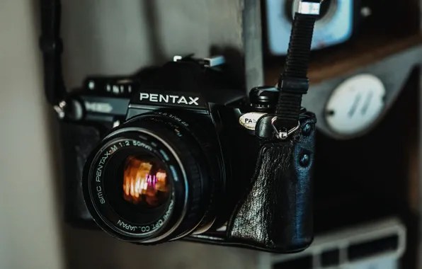 Фон, камера, Pentax