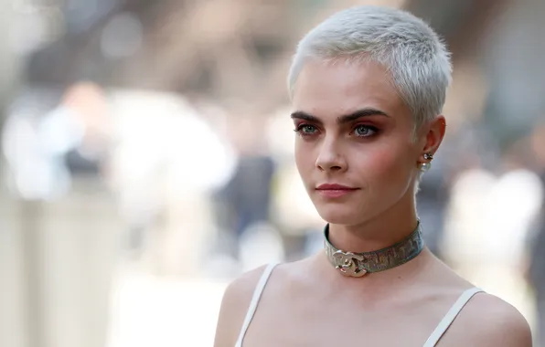 Фон, портрет, боке, Cara Delevingne, Кара Делевинь