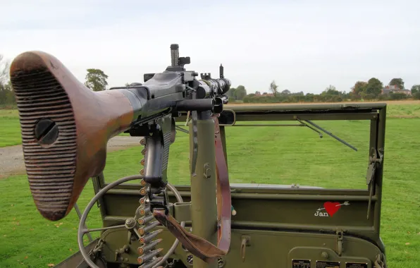 Картинка пулемёт, приклад, немецкий, единый, MG-34