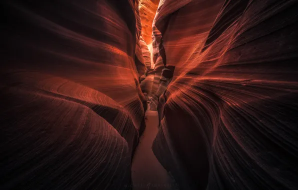 Картинка скалы, текстура, США, каньон Антилопы