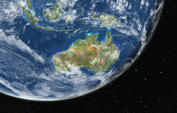 Картинка планета, Австралия, Земля