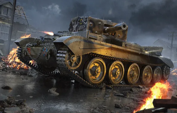 Танк, Великобритания, средний, Cruiser, крейсерский, Чехословакия, Adam Tooby, A27M Cromwell Mk.VI