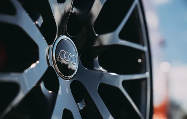 Audi, logo, close-up, wheel, Audi TTS Coupe, TT