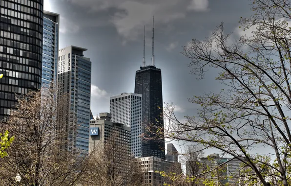 Картинка city, здания, небоскребы, USA, америка, чикаго, Chicago, сша