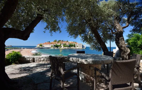 Картинка курорт, Черногория, Sveti Stefan, Свети Стефан