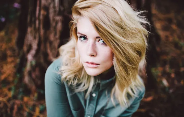 Взгляд, девушка, блондинка